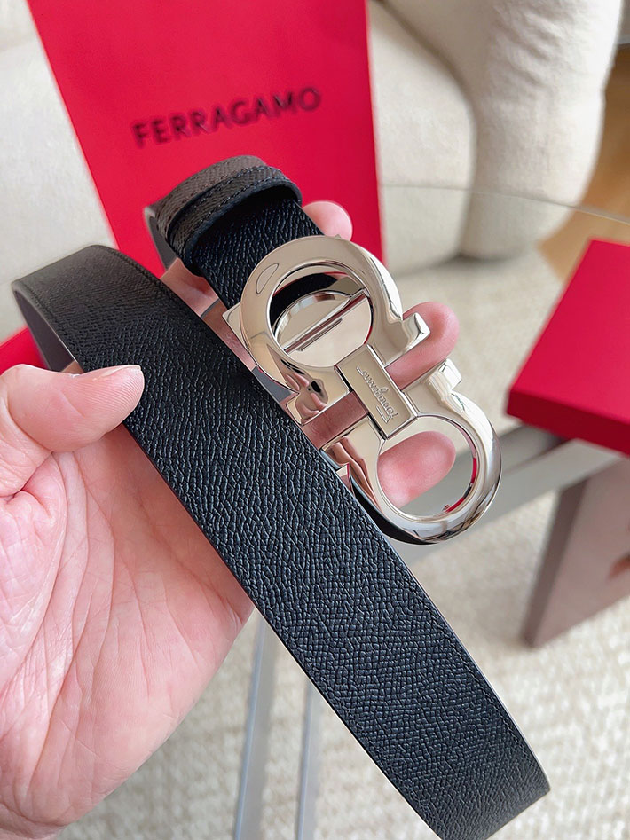 Salvatore Ferragamo アウトレット 店舗 フェラガモ レディース メンズ 35mm ベルト リバーシブル ガンチーニ 2701976 フェラガモ ベルト 交換 - 画像 (9)
