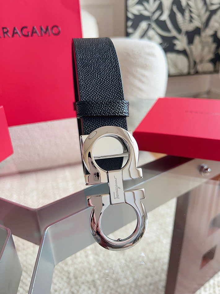 Salvatore Ferragamo アウトレット 店舗 フェラガモ レディース メンズ 35mm ベルト リバーシブル ガンチーニ 2701976 フェラガモ ベルト 交換 - 画像 (5)