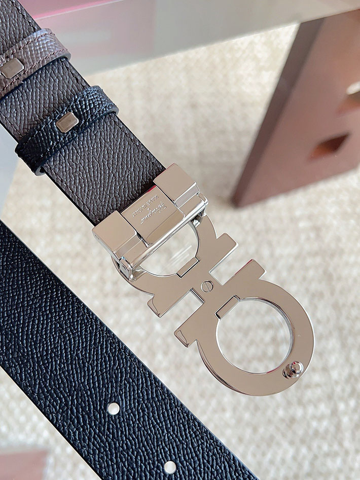 Salvatore Ferragamo アウトレット 店舗 フェラガモ レディース メンズ 35mm ベルト リバーシブル ガンチーニ 2701976 フェラガモ ベルト 交換 - 画像 (3)