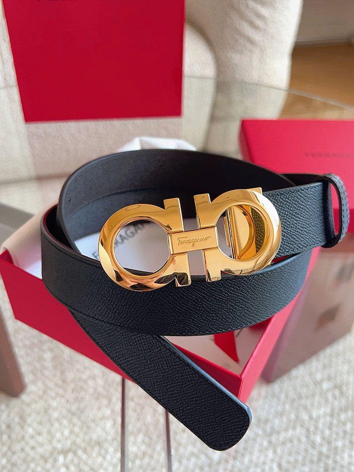 Salvatore Ferragamo アウトレット 店舗 フェラガモ レディース メンズ 35mm ベルト リバーシブル ガンチーニ 2701977 フェラガモ ベルト コーデ - 画像 (6)