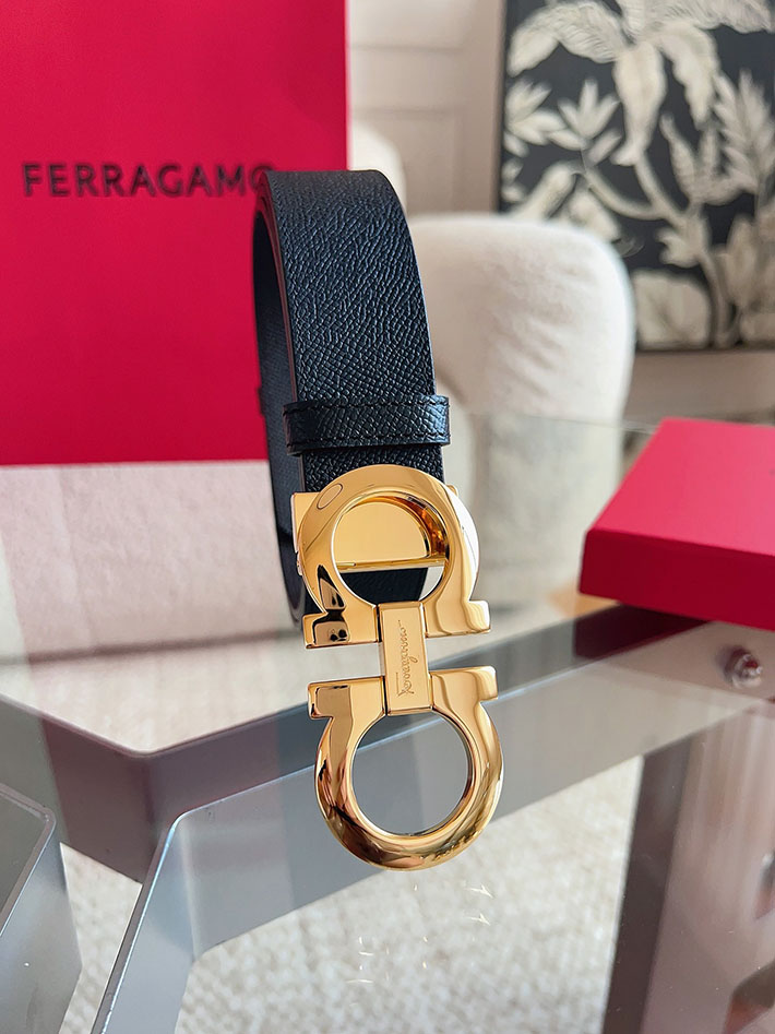 Salvatore Ferragamo アウトレット 店舗 フェラガモ レディース メンズ 35mm ベルト リバーシブル ガンチーニ 2701977 フェラガモ ベルト コーデ - 画像 (5)