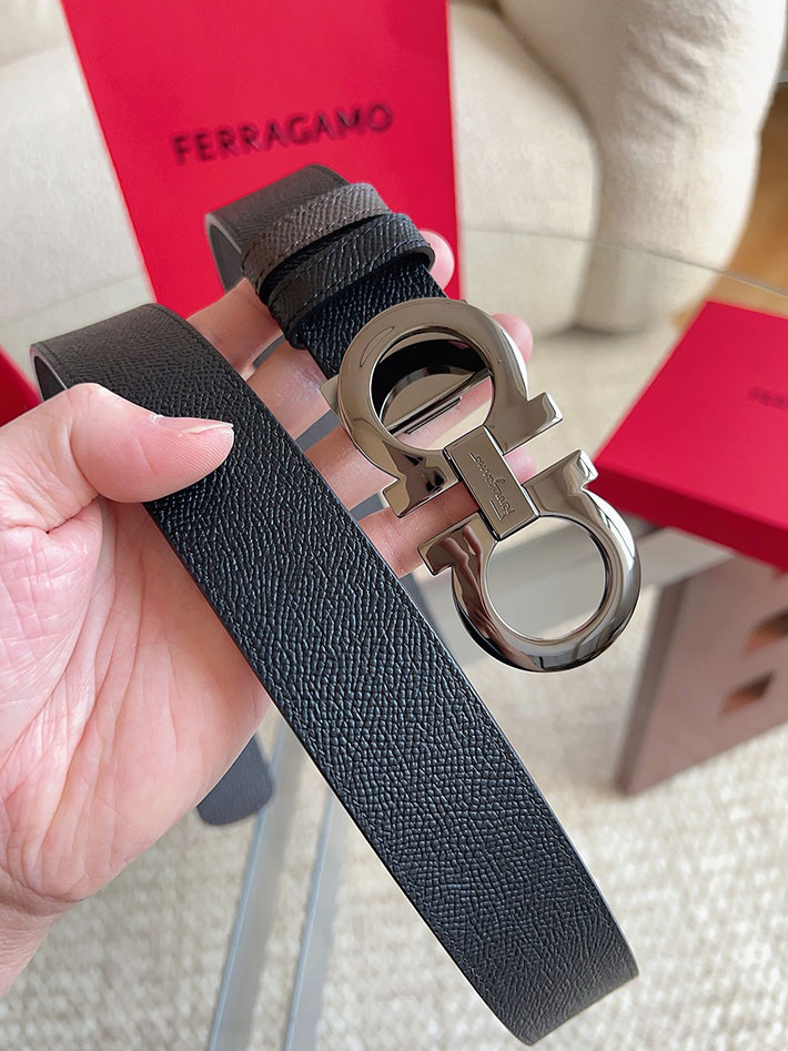 Salvatore Ferragamo アウトレット 店舗 フェラガモ レディース メンズ 35mm ベルト リバーシブル ガンチーニ 2701978 Ferragamo ベルト アウトレット - 画像 (9)