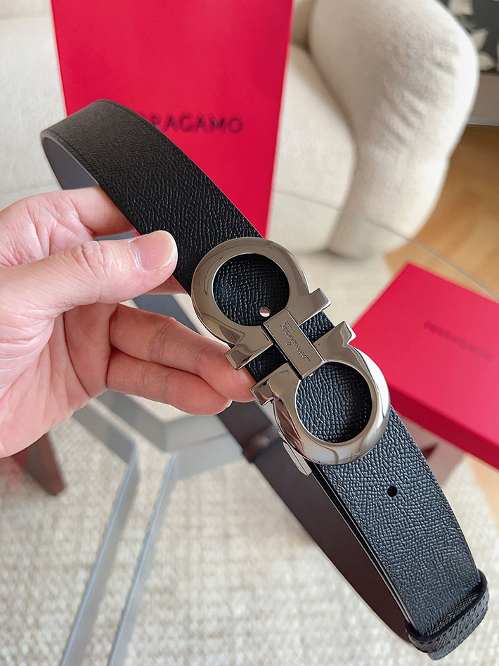 Salvatore Ferragamo アウトレット 店舗 フェラガモ レディース メンズ 35mm ベルト リバーシブル ガンチーニ 2701978 Ferragamo ベルト アウトレット - 画像 (8)