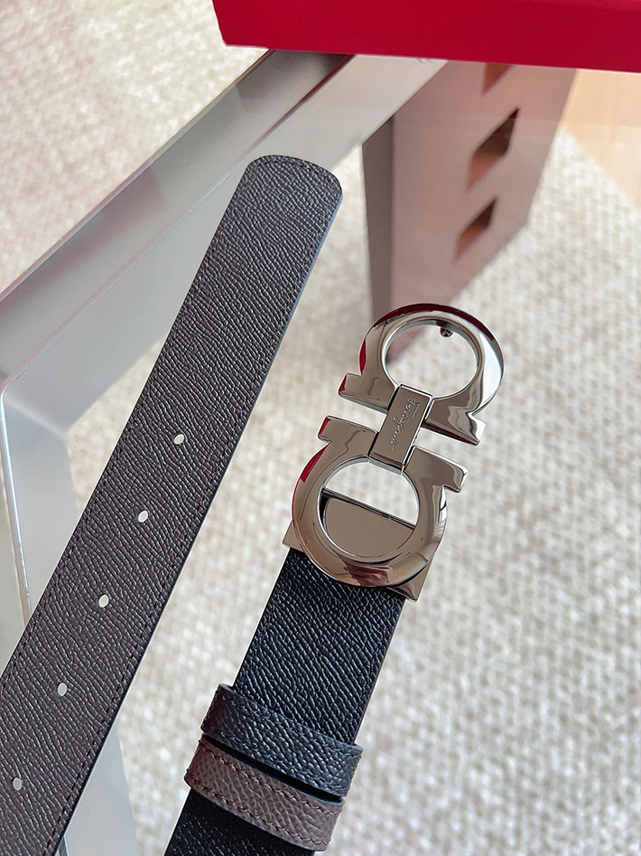 Salvatore Ferragamo アウトレット 店舗 フェラガモ レディース メンズ 35mm ベルト リバーシブル ガンチーニ 2701978 Ferragamo ベルト アウトレット - 画像 (4)
