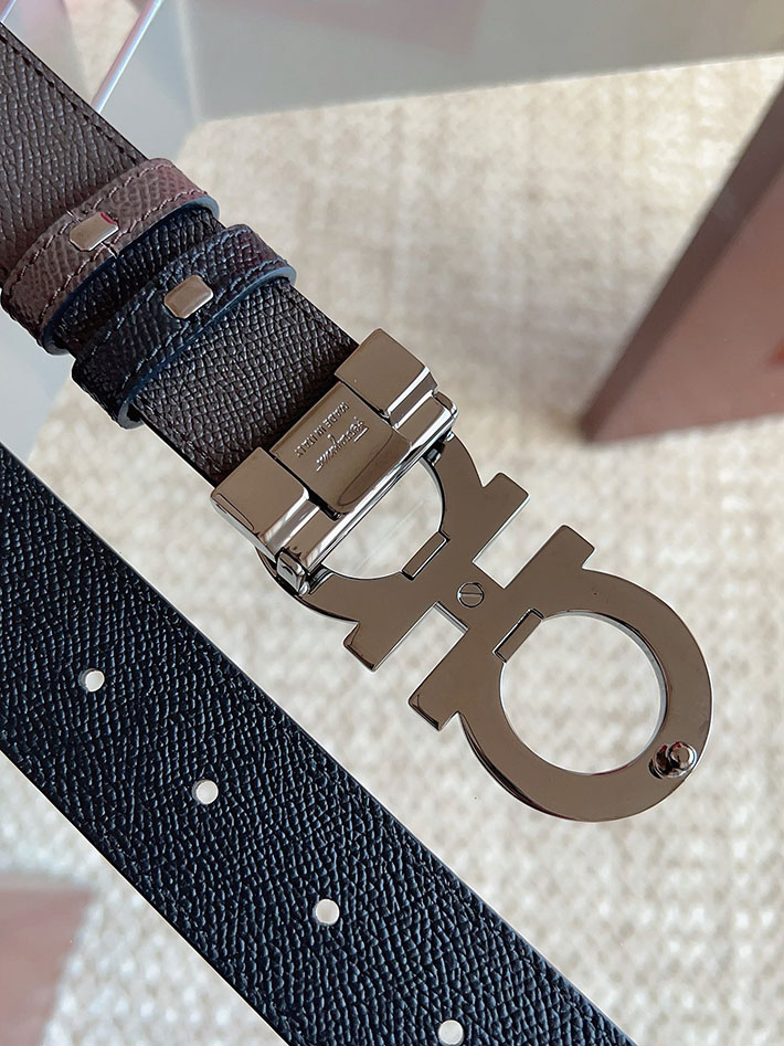 Salvatore Ferragamo アウトレット 店舗 フェラガモ レディース メンズ 35mm ベルト リバーシブル ガンチーニ 2701978 Ferragamo ベルト アウトレット - 画像 (3)