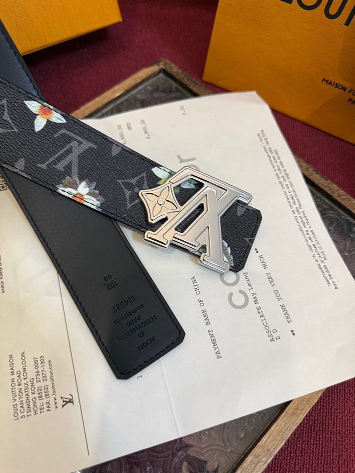 ルイヴィトン アウトレット店舗 LOUIS VUITTON ベルト・LV イニシャル モノグラム・フラワー 40MM リバーシブル 2701981 ヴィトン ベルト 安い - 画像 (5)