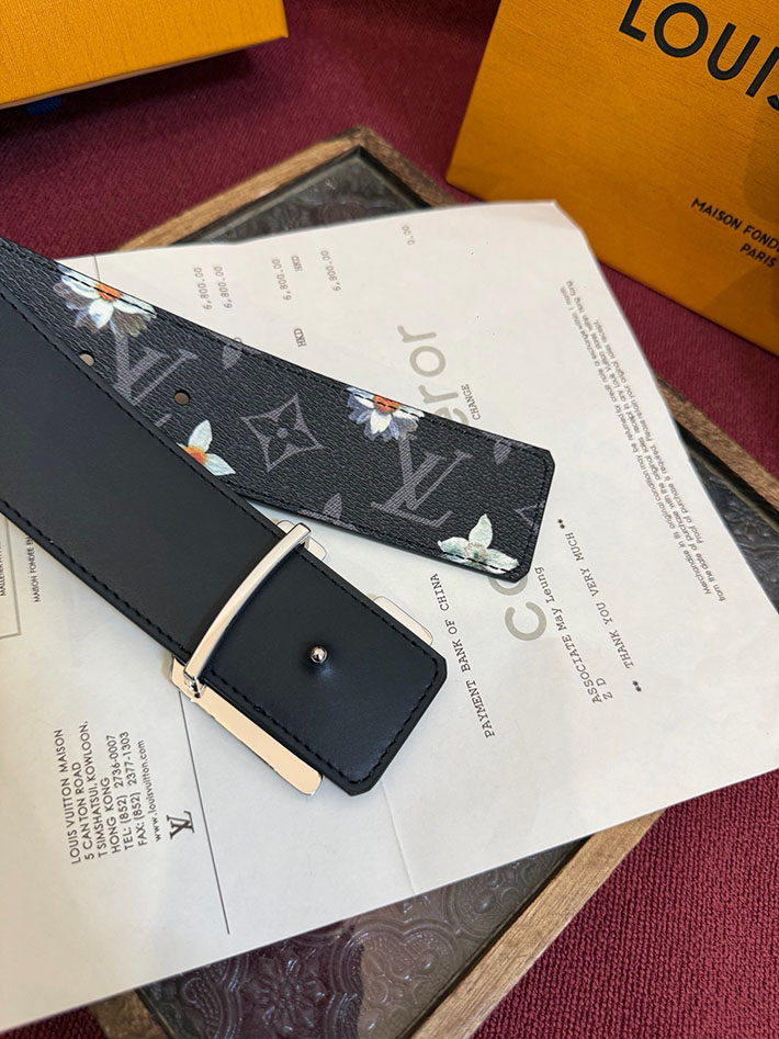 ルイヴィトン アウトレット店舗 LOUIS VUITTON ベルト・LV イニシャル モノグラム・フラワー 40MM リバーシブル 2701981 ヴィトン ベルト 安い - 画像 (4)