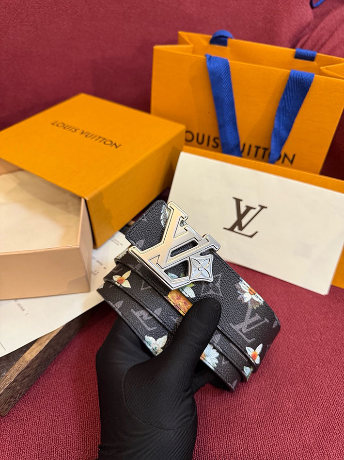 ルイヴィトン アウトレット店舗 LOUIS VUITTON ベルト・LV イニシャル モノグラム・フラワー 40MM リバーシブル 2701981 ヴィトン ベルト 安い - 画像 (2)