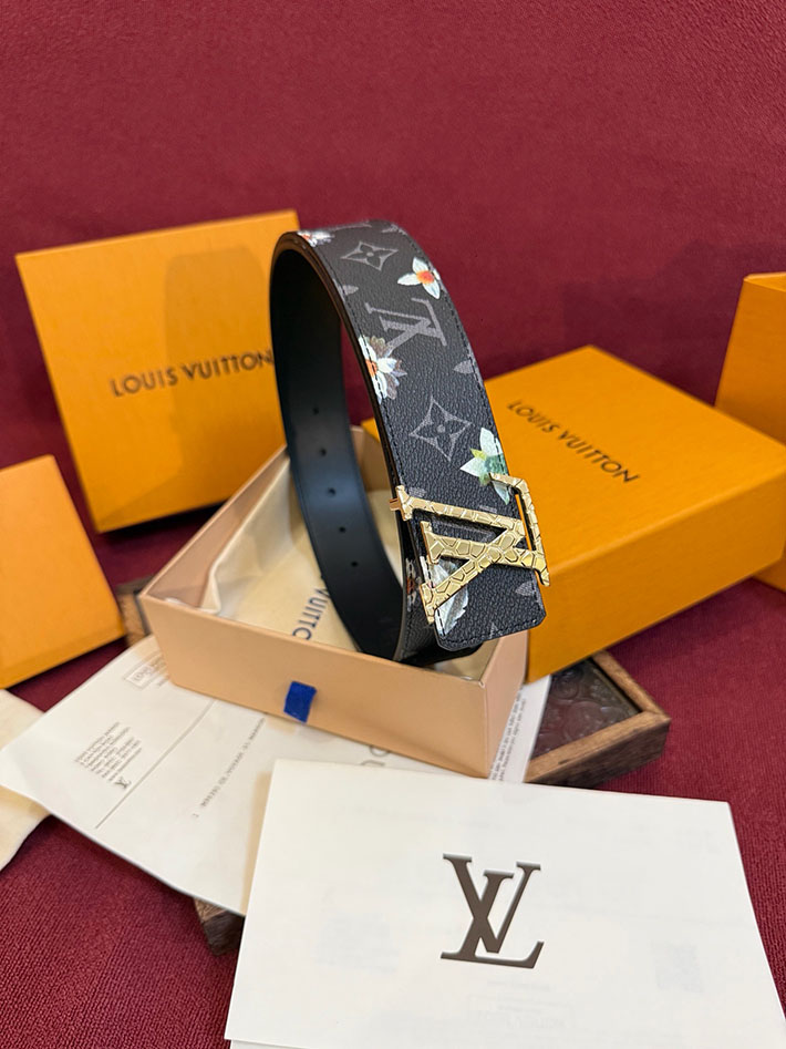 ルイヴィトン アウトレット店舗 LOUIS VUITTON ベルト・LV イニシャル モノグラム・フラワー 40MM リバーシブル 2701983 ルイヴィトン ベルト セール - 画像 (3)