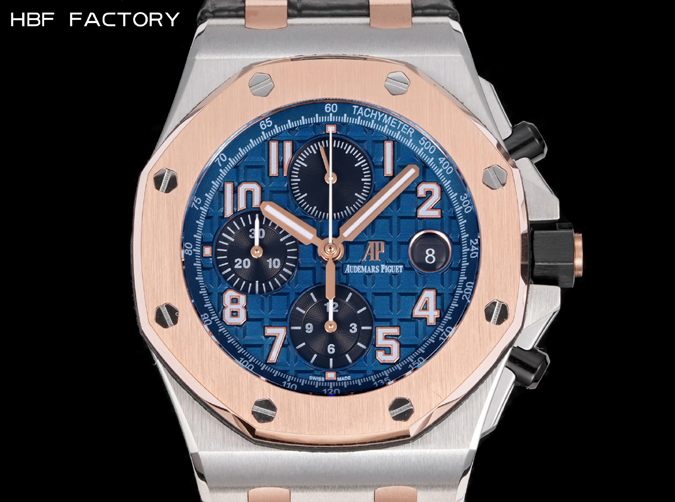 オーデマピゲスーパーコピー N級品通販オーデマ・ピゲ ロイヤルオーク クロノ レプリカ 42mm ブルー グランドタピスリー 3眼タイミング オーデマピゲ ロイヤルオーク クロノ - 画像 (2)