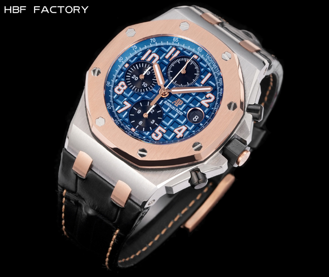 オーデマピゲスーパーコピー N級品通販オーデマ・ピゲ ロイヤルオーク クロノ レプリカ 42mm ブルー グランドタピスリー 3眼タイミング オーデマピゲ ロイヤルオーク クロノ - 画像 (3)