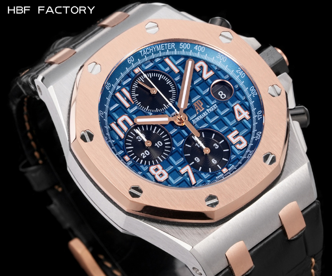 オーデマピゲスーパーコピー N級品通販オーデマ・ピゲ ロイヤルオーク クロノ レプリカ 42mm ブルー グランドタピスリー 3眼タイミング オーデマピゲ ロイヤルオーク クロノ - 画像 (4)