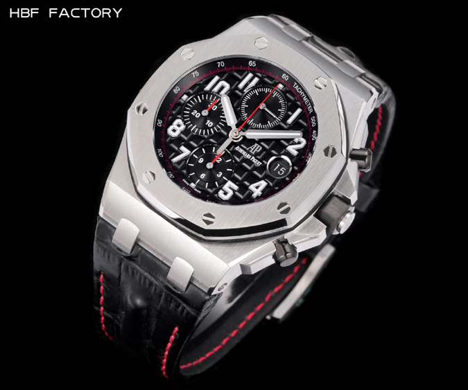 オーデマピゲスーパーコピー N級品通販オーデマ・ピゲ ロイヤルオーク オフショア レプリカ 42mm ブラック グランドタピスリー 赤針 オーデマピゲ ロイヤルオーク コピー - 画像 (4)