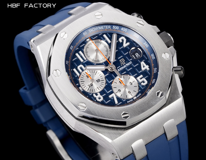 オーデマピゲスーパーコピー N級品通販オーデマ・ピゲ ロイヤルオーク オフショア レプリカ 42mm シルバー グランドタピスリー 青サブ オーデマピゲ スーパーコピー - 画像 (3)