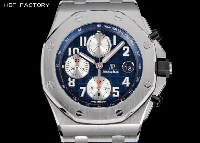 オーデマピゲスーパーコピー N級品通販オーデマ・ピゲ ロイヤルオーク オフショア レプリカ 42mm シルバー グランドタピスリー 青サブ オーデマピゲ スーパーコピー - 画像 (4)