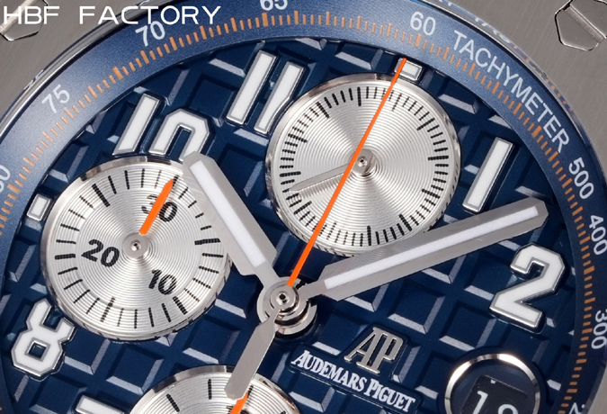 オーデマピゲスーパーコピー N級品通販オーデマ・ピゲ ロイヤルオーク オフショア レプリカ 42mm シルバー グランドタピスリー 青サブ オーデマピゲ スーパーコピー - 画像 (5)