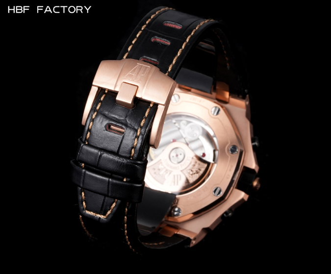オーデマピゲスーパーコピー N級品通販オーデマ・ピゲ ロイヤルオーク オフショア レプリカ 42mm ローズゴールド グランドタピスリー 黒サブ オーデマピゲ 時計 - 画像 (9)