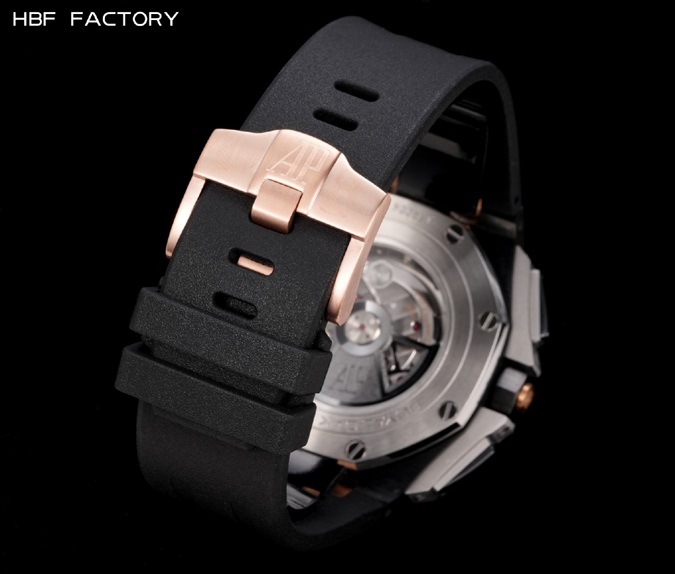 オーデマピゲスーパーコピー N級品通販オーデマ・ピゲ レプリカ 44mm ブラック ローズゴールド 高級感 スポーツウォッチ 腕時計 オーデマピゲ - 画像 (9)