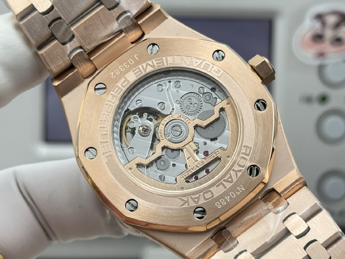 オーデマピゲスーパーコピー N級品通販 AP ロイヤルオーク 26574 ブルー パーペチュアルカレンダー ピンクゴールド オーデマピゲ 価格 - 画像 (8)