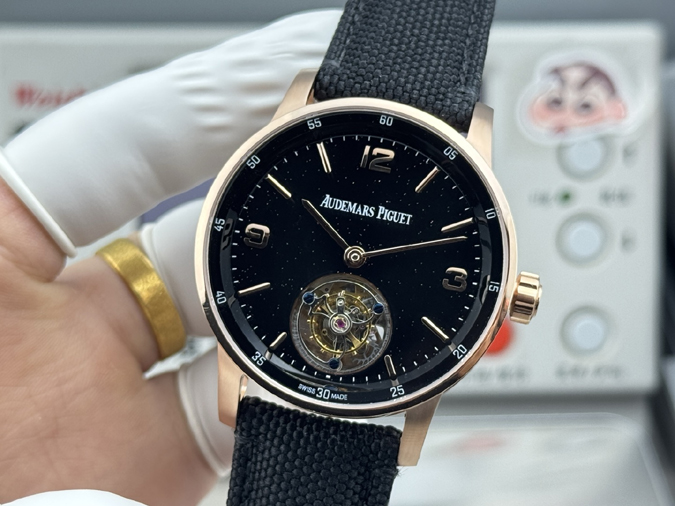 オーデマピゲスーパーコピー N級品通販オーデマピゲ コード11.59 トゥールビヨン ブラックスターリング ピンクゴールド アラビア数字 オーデマピゲ コード11.59 - 画像 (3)