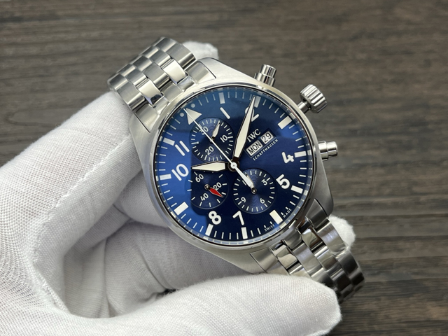 ブランド腕時計専門店 通販 IWC パイロット クロノグラフ 星の王子さま エディション ブルーダイヤル ステンレススチール 自動巻きiwc 時計 店舗 - 画像 (2)