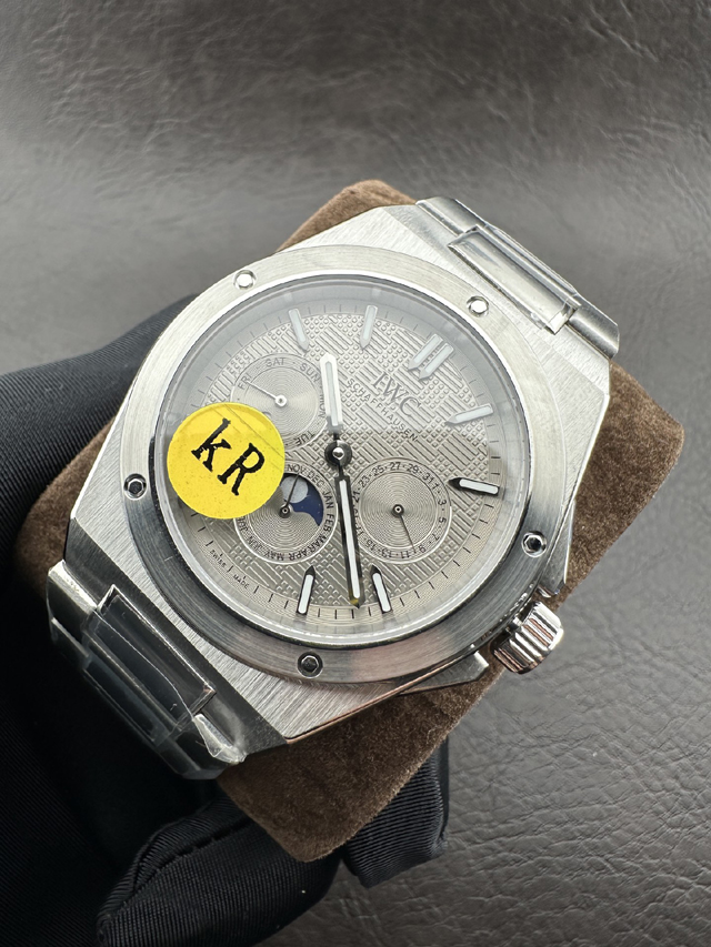 ブランド腕時計専門店 通販 IWC インジニアー パーペチュアルカレンダー クロノグラフ チタンアルミニデ シルバーグリッド フライバック 腕時計 iwc 時計 人気 - 画像 (3)
