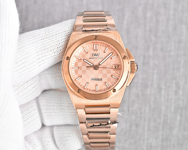 ブランド腕時計専門店 通販 IWC インジニアー オートマチック 18K 5Nゴールド ゴールドグリッド ブレスレット 腕時計 iwc 時計 人気 レディース - 画像 (2)