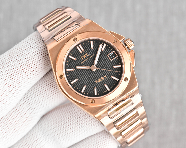 ブランド腕時計専門店 通販 IWC インジニアー オートマチック18K 5Nゴールド ブラックグリッド ブレスレット 日付 腕時計 iwc 時計 新品 レディース - 画像 (3)