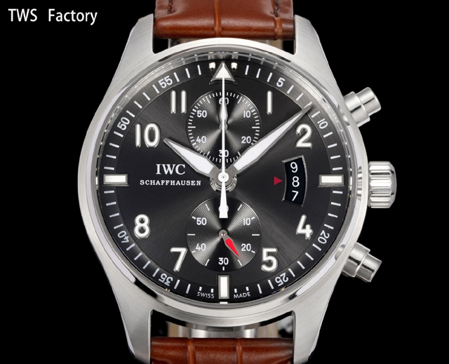 ブランド腕時計専門店 通販IWC レプリカ スピットファイア クロノ アルドワーズ文字盤 ブラウンレザー 自動巻き 高級コピー時計 iwc 時計 価格 - 画像 (3)