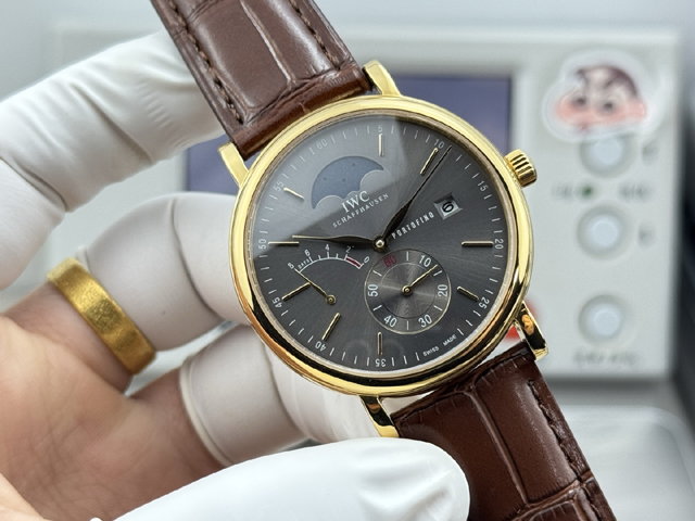 ブランド腕時計専門店 通販IWC ポートフィノ ハンドワウンド ムーンフェイズ レッドゴールド アードワイズグレー iwc 時計 新品 - 画像 (2)