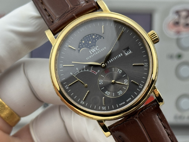 ブランド腕時計専門店 通販IWC ポートフィノ ハンドワウンド ムーンフェイズ レッドゴールド アードワイズグレー iwc 時計 新品 - 画像 (4)