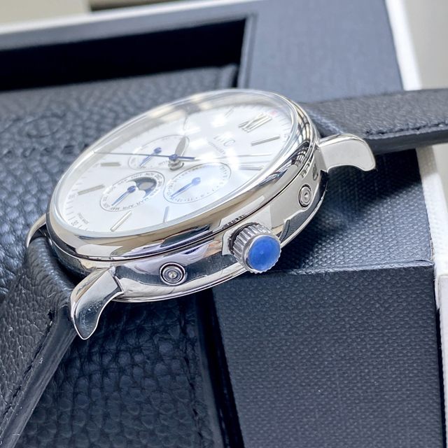 ブランド腕時計専門店 通販IWC ポルトフィーノ パーペチュアルカレンダー シルバーダイヤル ブルーベルト iwc 時計 ポルトギーゼ - 画像 (6)