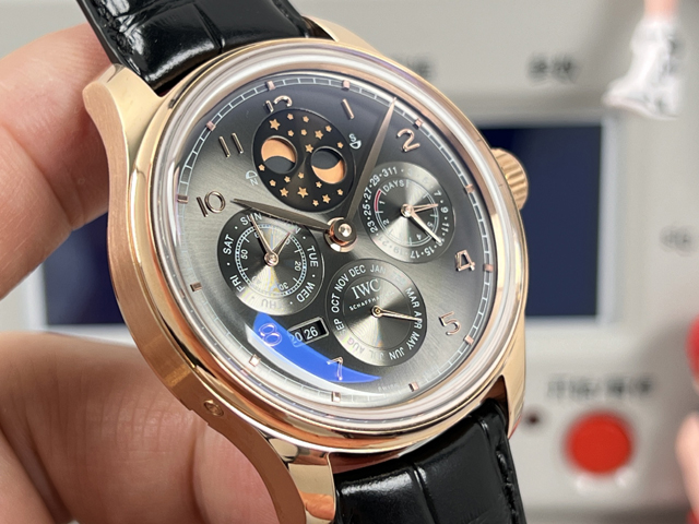 ブランド腕時計専門店 通販IWC ポルトギーゼ 万年暦 レプリカ 7日間パワーリザーブ 南北半球月相 ブルーダイヤル iwc 時計 メンズ - 画像 (5)