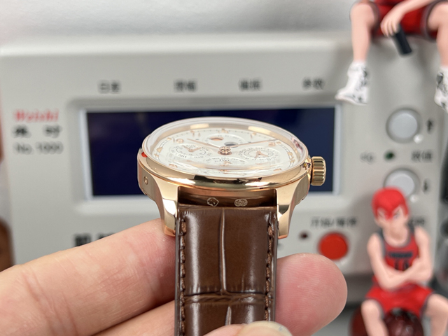 ブランド腕時計専門店 通販IWC ポルトギーゼ パーペチュアルカレンダー ローズゴールド風 シルバーダイヤル ブラウンベルト iwc 時計 レディース - 画像 (6)