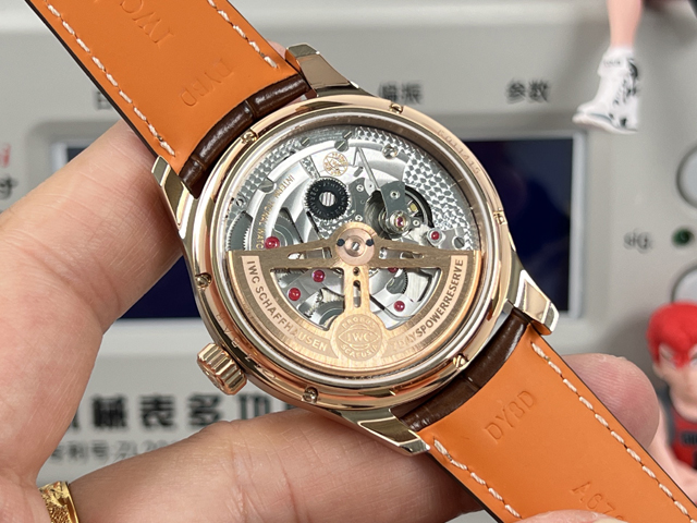 ブランド腕時計専門店 通販IWC ポルトギーゼ パーペチュアルカレンダー ローズゴールド風 シルバーダイヤル ブラウンベルト iwc 時計 レディース - 画像 (8)