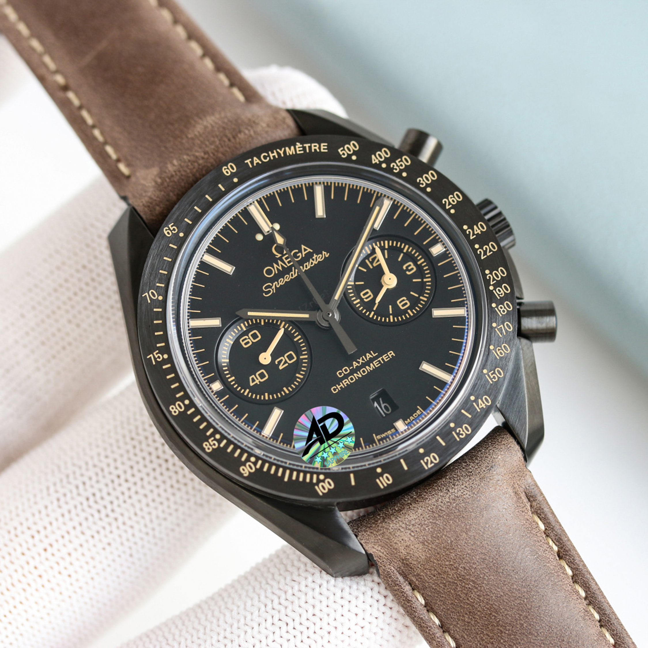高級腕時計スーパーコピー オメガ OMEGA オメガ スピードマスター “月の暗面” 復古黒オメガ 古い腕時計 - 画像 (4)