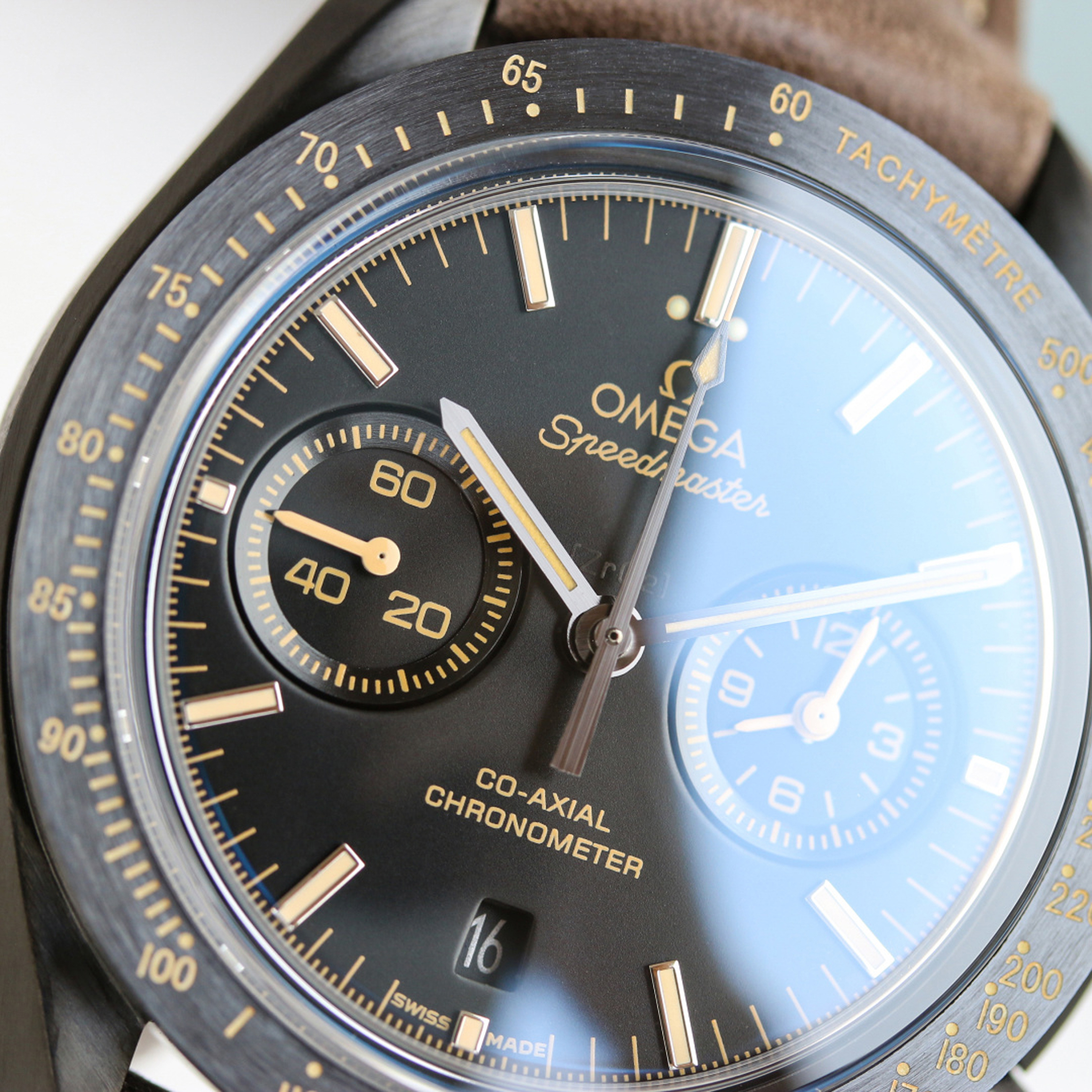 高級腕時計スーパーコピー オメガ OMEGA オメガ スピードマスター “月の暗面” 復古黒オメガ 古い腕時計 - 画像 (3)