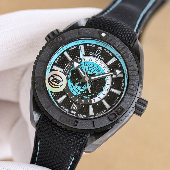 高級腕時計スーパーコピー オメガ OMEGA オメガ シーマスター プラネットオーシャン ワールドタイマー 高級時計 コピー - 画像 (2)