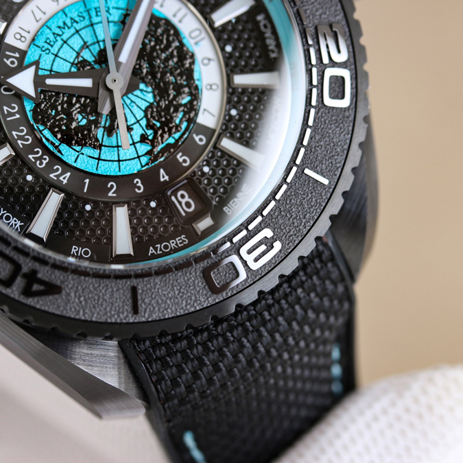高級腕時計スーパーコピー オメガ OMEGA オメガ シーマスター プラネットオーシャン ワールドタイマー 高級時計 コピー - 画像 (5)
