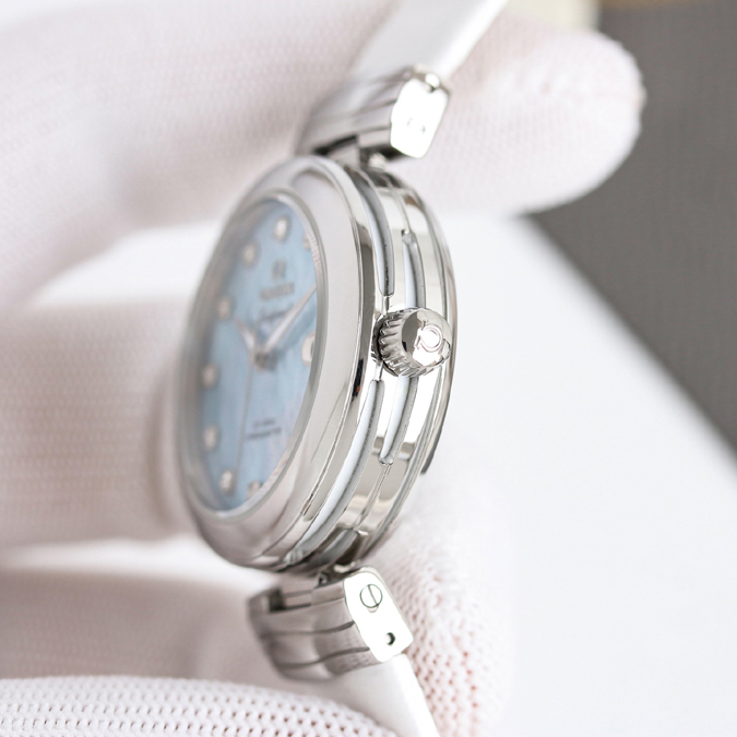 高級腕時計スーパーコピー オメガ OMEGA オメガ ラディーマティック ブルーパール ダイヤ 34mm 自動巻き ステンレス オメガコピー腕時計 - 画像 (2)