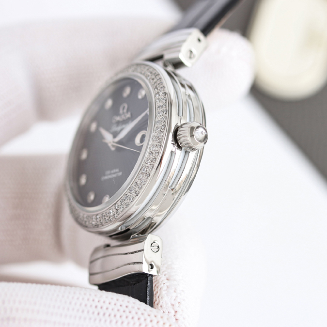高級腕時計スーパーコピー オメガ OMEGA オメガ ラディーマティック ブラック ダイヤ 34mm 自動巻き ステンレス オメガ 時計 安い - 画像 (4)