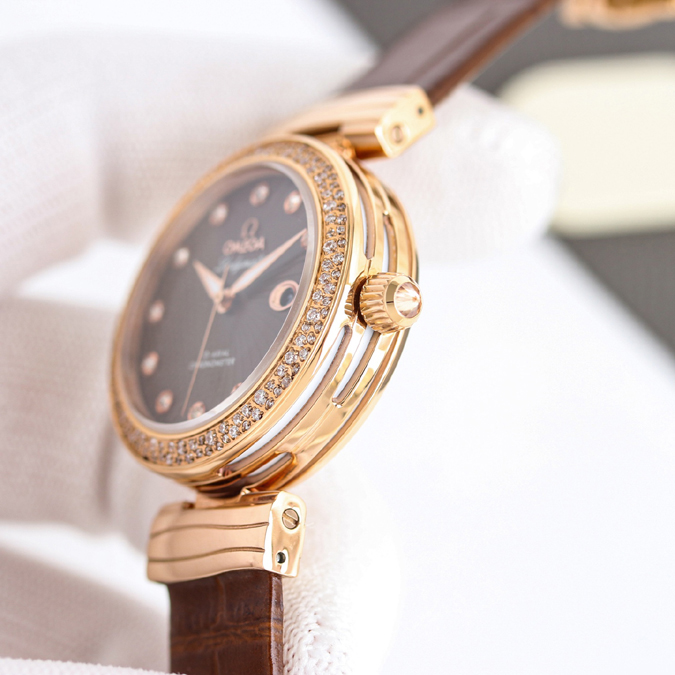 高級腕時計スーパーコピー オメガ OMEGA オメガ ラディーマティック ブルーパール ダイヤ 34mm 自動巻き ステンレス コピー時計 買ってみた - 画像 (2)