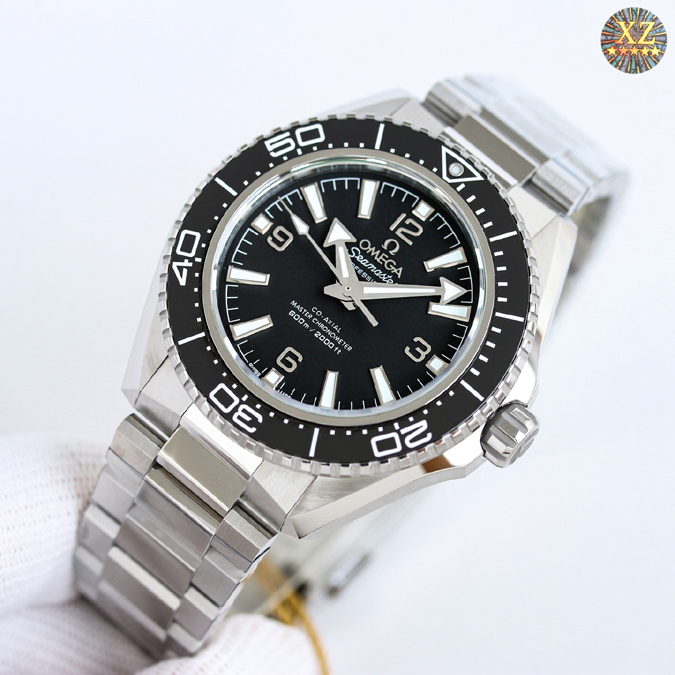 高級腕時計スーパーコピー オメガ OMEGAオメガ 海洋宇宙600m 42mm ハーフオレンジ ブラック ブレスレット レプリカ ダイバー 時計 オメガ 時計 種類 - 画像 (3)
