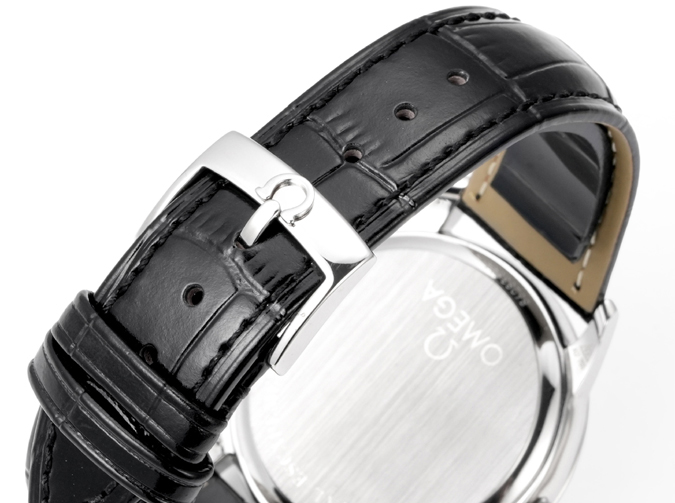 高級腕時計スーパーコピー オメガ OMEGAオメガ トレゾール 40mm ステンレスケース ダイヤモンド シルバー ブラックレザー 時計 メンズ スーパーコピー腕時計 - 画像 (4)