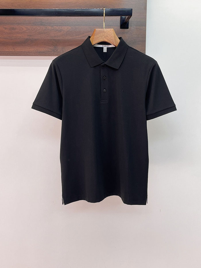 超人気 サンローランスーパーコピー 専門店 ZEGNA コットン100% 2026年春夏 スマートカジュアル ポロ襟Tシャツ JP26020109Z サンローラン ポロシャツ メンズ ブラック - 画像 (2)