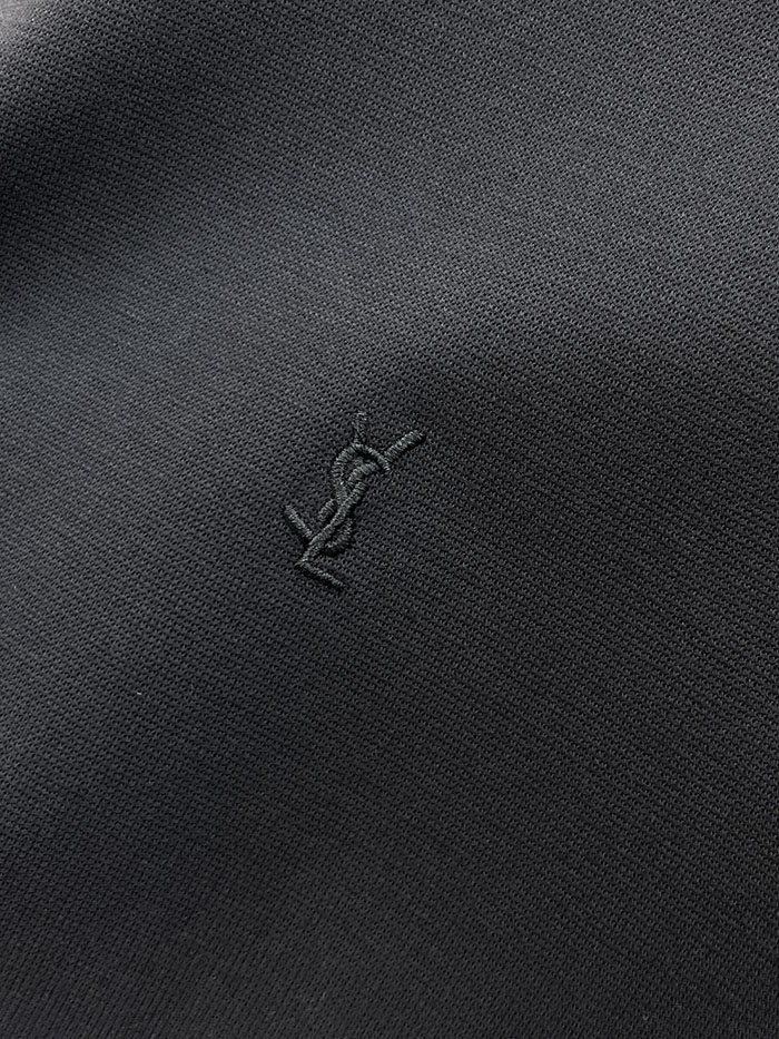 超人気 サンローランスーパーコピー 専門店 ZEGNA コットン100% 2026年春夏 スマートカジュアル ポロ襟Tシャツ JP26020109Z サンローラン ポロシャツ メンズ ブラック - 画像 (7)
