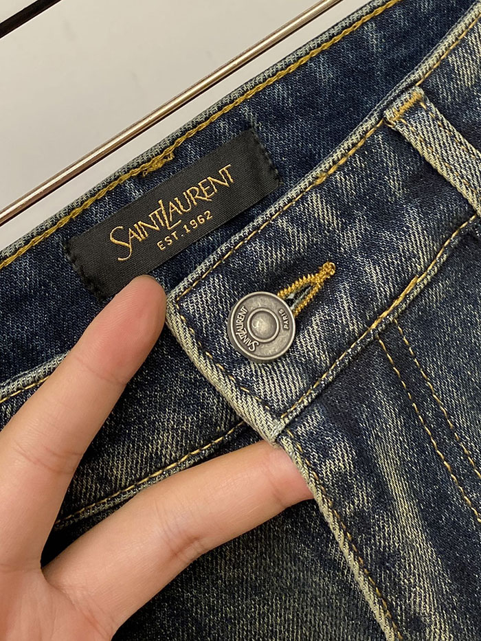 超人気 サンローランスーパーコピー 専門店 ZEGNA 2026年新作 ウォッシュ加工カジュアルジーンズ JP26020113Z サン ローラン ジーンズ メンズ - 画像 (6)