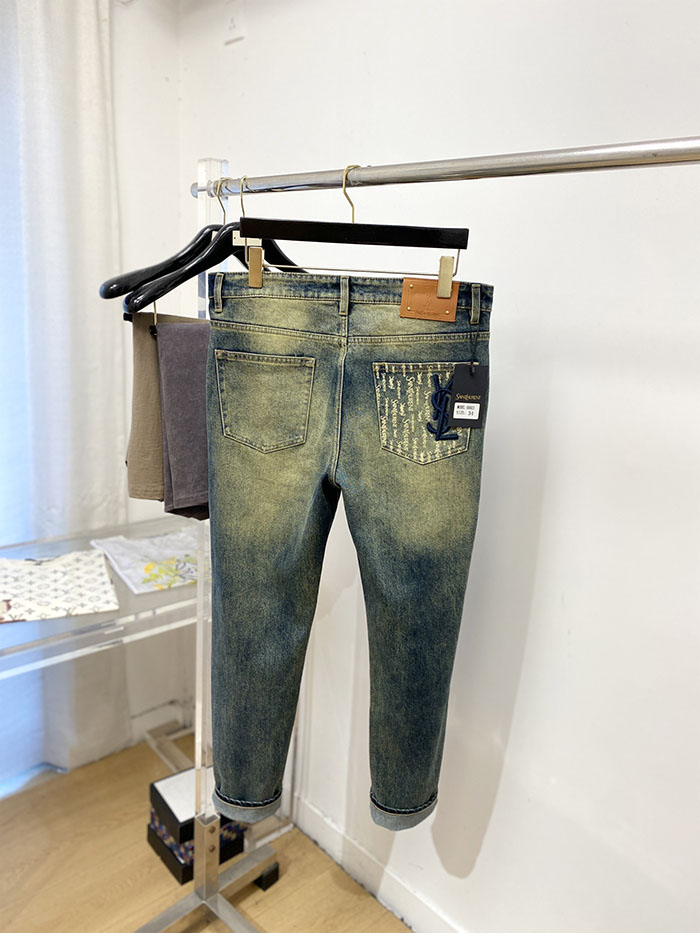 超人気 サンローランスーパーコピー 専門店 ZEGNA 2026年新作 ウォッシュ加工カジュアルジーンズ JP26020113Z サン ローラン ジーンズ メンズ - 画像 (3)