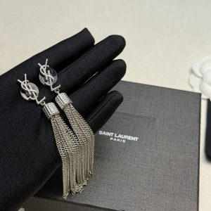 YSL ピアス シルバー