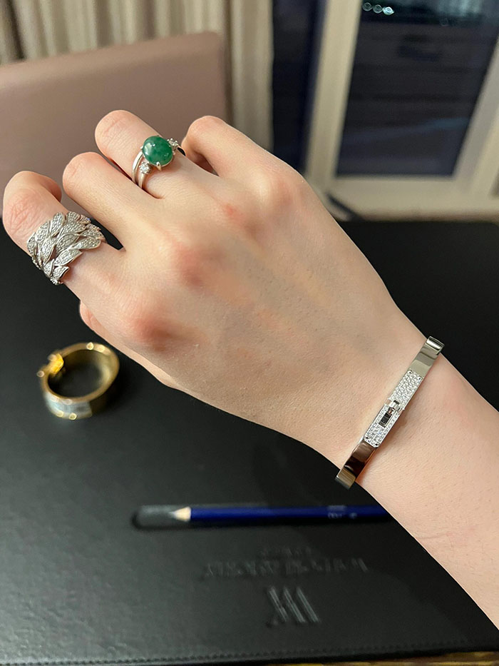 エルメス アウトレット 人気店 エルメスコピー HERMES ケリーブレス PM ダイヤモンド H110013B 00SH ブレスレット JP2601306H エルメス ブレスレット レディース シルバー - 画像 (8)